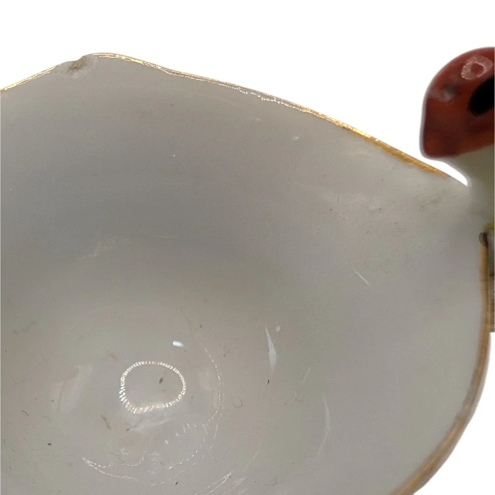 Vintage Demitasse Cup and Saucer Bird on‎ Handle Mid Century Modern Japan SEE